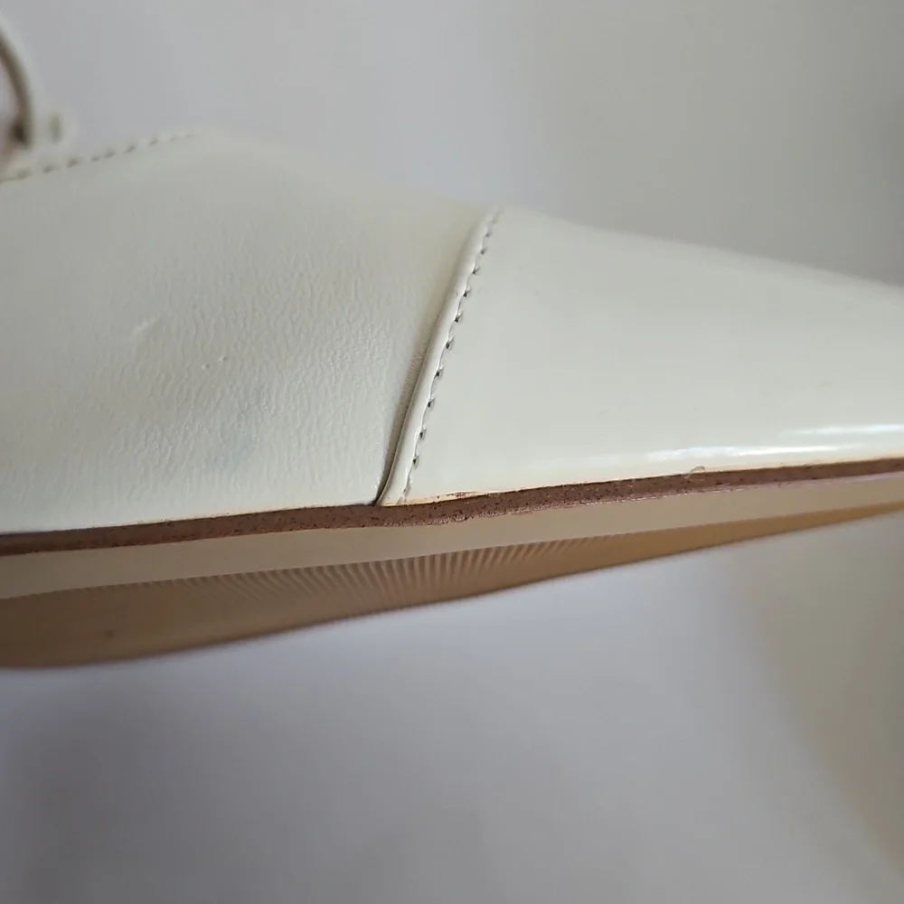 NEW Nine West Renice T Strap Slingback White Pump Size 9.5 - Picture 9 of 10